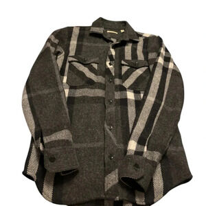 Burberry wool button  down shirt